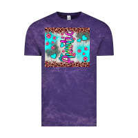 Cloud Purple auntie leopard turquoise Vintage Tee - JahusDesignShop