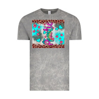 Cloud Rock auntie leopard turquoise Vintage Tee - JahusDesignShop