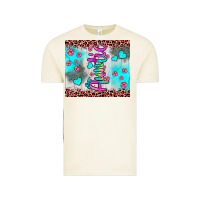 Vintage Arctic auntie leopard turquoise Vintage Tee - JahusDesignShop