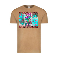 Vintage Camel auntie leopard turquoise Vintage Tee - JahusDesignShop