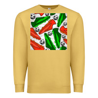 Antique Gold soccer shoes seamless pattern Premium Sweatshirt - BundleAndBundleShop