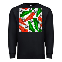 Black soccer shoes seamless pattern Premium Sweatshirt - BundleAndBundleShop