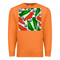 Carrot soccer shoes seamless pattern Premium Sweatshirt - BundleAndBundleShop