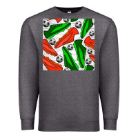 Charcoal Heather soccer shoes seamless pattern Premium Sweatshirt - BundleAndBundleShop