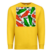 Lemon soccer shoes seamless pattern Premium Sweatshirt - BundleAndBundleShop