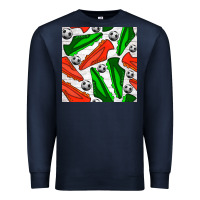 Navy soccer shoes seamless pattern Premium Sweatshirt - BundleAndBundleShop