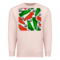 Pale Pink soccer shoes seamless pattern Premium Sweatshirt - BundleAndBundleShop