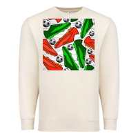 Sandshell soccer shoes seamless pattern Premium Sweatshirt - BundleAndBundleShop