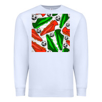 White soccer shoes seamless pattern Premium Sweatshirt - BundleAndBundleShop