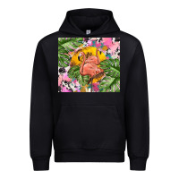 Black flamingo with leopard Urban Hoodie - TumblerDesignByShophia