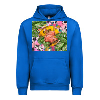 Cobalt flamingo with leopard Urban Hoodie - TumblerDesignByShophia