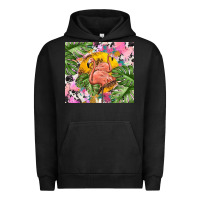 Pigment Black flamingo with leopard Urban Hoodie - TumblerDesignByShophia
