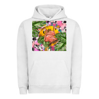 Pigment Lunar Rock flamingo with leopard Urban Hoodie - TumblerDesignByShophia