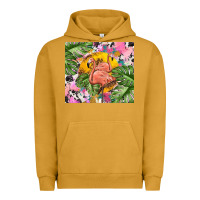 Pigment Peanut Butter flamingo with leopard Urban Hoodie - TumblerDesignByShophia