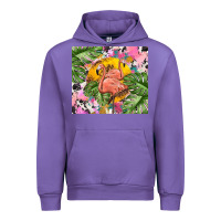 Tulip flamingo with leopard Urban Hoodie - TumblerDesignByShophia