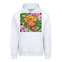 White flamingo with leopard Urban Hoodie - TumblerDesignByShophia