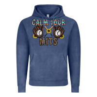 Vintage Denim calm your mits baseball Vintage Hoodie - CowhideDigitalArt
