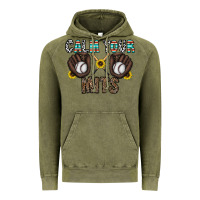 Vintage Olive calm your mits baseball Vintage Hoodie - CowhideDigitalArt
