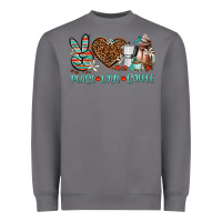 Storm peace love coffee Heavyweight Sweatshirt - AdoDesignShop