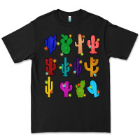 Black christmas glitter cactus Premium Tee - Zillion Design Studio