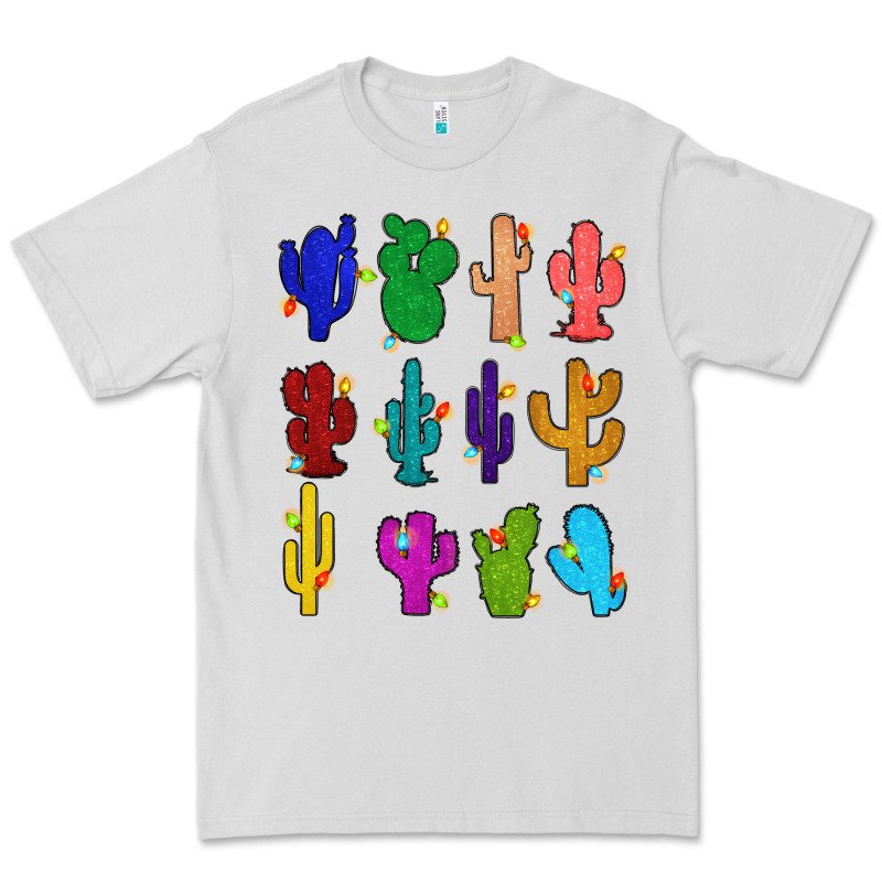 Christmas Glitter Cactus Premium Tee by Zillion Design Studio | Teevron