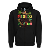 Black mexico family vacation 2024 Zipper Hoodie - MaliasSmallBusiness