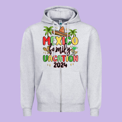 Mexico Family Vacation 2024 Zipper Hoodie Designed By Maliassmallbusiness