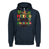 Navy mexico family vacation 2024 Zipper Hoodie - MaliasSmallBusiness