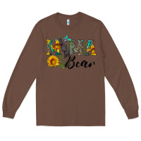 Chestnut blue mama bear with cute bear Long Sleeve Tee - Artiststas