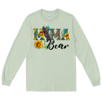 Matcha blue mama bear with cute bear Long Sleeve Tee - Artiststas