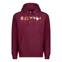 Burgundy Friends Premium Hoodie - Bettercallsaul