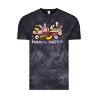 Cloud Black happy easter trucks Vintage Tee - AdoDesignShop