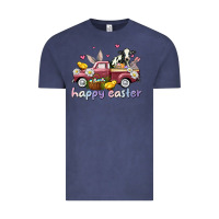 Vintage Denim happy easter trucks Vintage Tee - AdoDesignShop