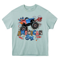 Arona fourth of july monster truck all american boy Heavy Core Tee - RanaPortraitStore