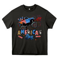 Asphalt fourth of july monster truck all american boy Heavy Core Tee - RanaPortraitStore