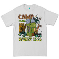 Dove Grey camp more worry less Premium Tee - texasbilliewilder