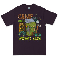 Plum camp more worry less Premium Tee - texasbilliewilder