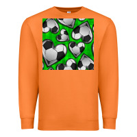 Carrot soccer hearts seamless pattern Premium Sweatshirt - BundleAndBundleShop
