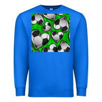 True Royal soccer hearts seamless pattern Premium Sweatshirt - BundleAndBundleShop