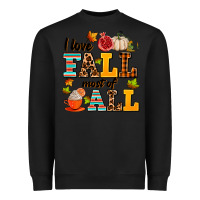 Black i love fall most of all Heavyweight Sweatshirt - AdoDesignShop