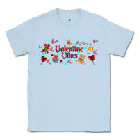 Dusty Blue love vibes and valentines Classic Tee - AdoDesignShop