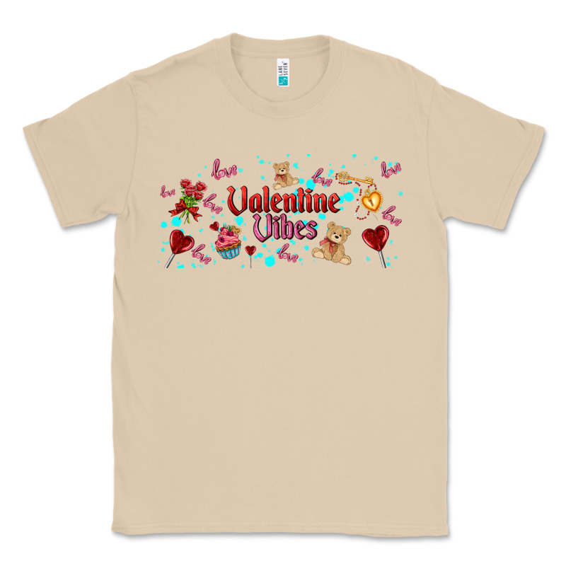 Love Vibes And Valentines Classic Tee by AdoDesignShop | Teevron