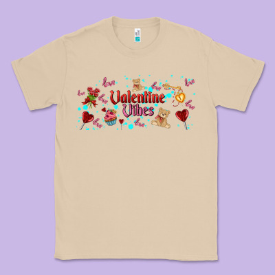 Love Vibes And Valentines Classic Tee Designed By Adodesignshop