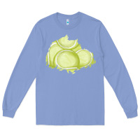 Colony Blue tennis patch Long Sleeve Tee - AdoDesignShop