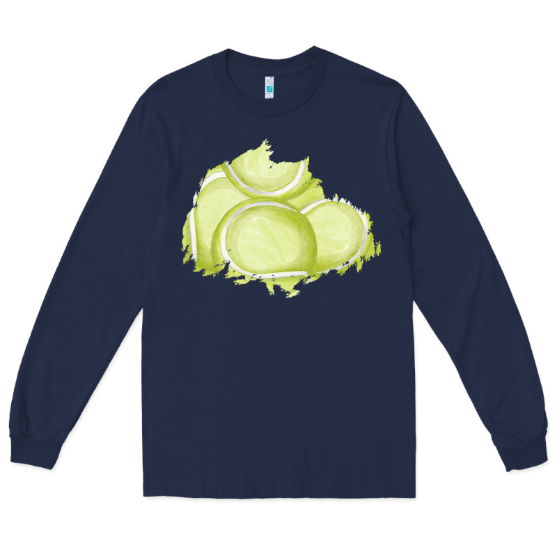 Tennis Patch Long Sleeve Tee by AdoDesignShop | Teevron