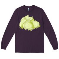 Plum tennis patch Long Sleeve Tee - AdoDesignShop