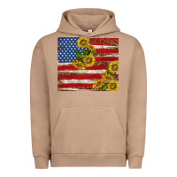 Pigment Burro American flag sunflowers with leopard Urban Hoodie - TumblerDesignByShophia