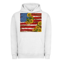 Pigment Lunar Rock American flag sunflowers with leopard Urban Hoodie - TumblerDesignByShophia