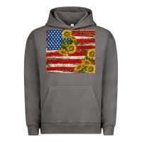 Pigment Tornado American flag sunflowers with leopard Urban Hoodie - TumblerDesignByShophia