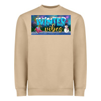 Mushroom winter vibes license plate Heavyweight Sweatshirt - BundleAndBundleShop